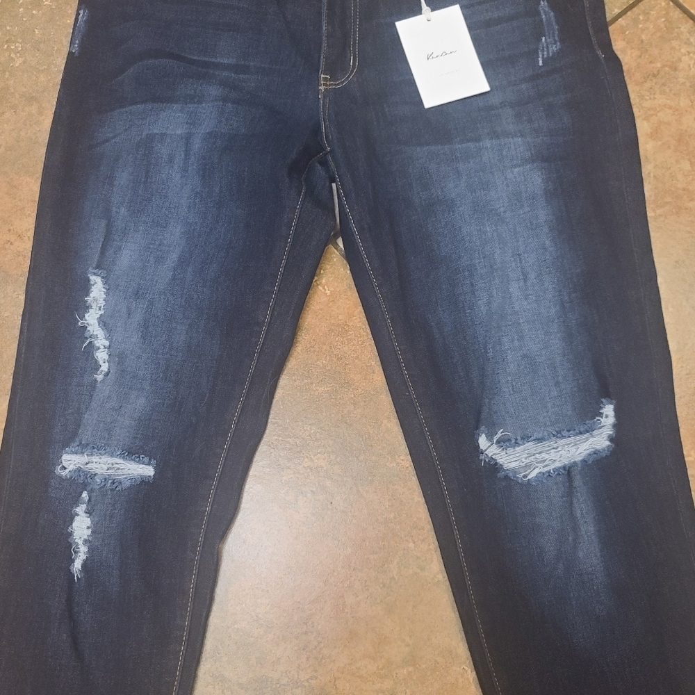 KanCan NWT Skinny Jeans Dark Wash size Xl - Picture 3 of 10